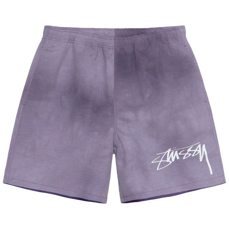 Stussy Wave Dye Nylon Shorts Grape