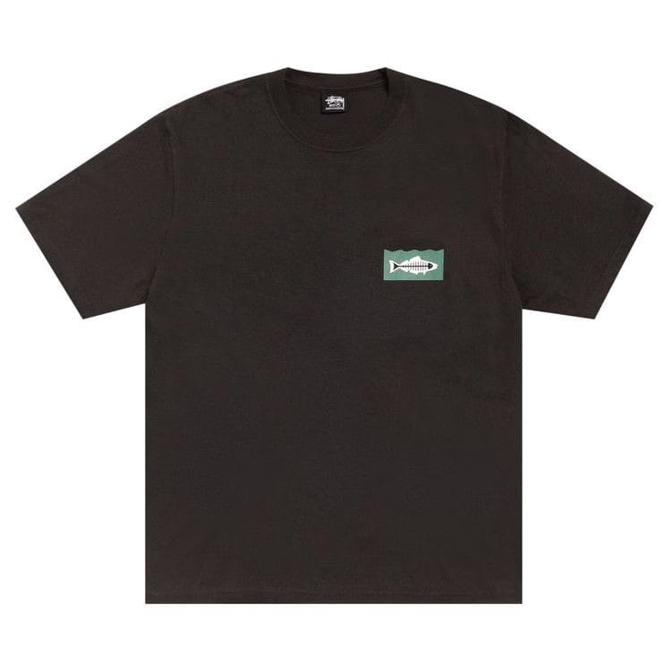 Stussy Heal The Bay 40 T-Shirt Pigment Dyed Faded Black
