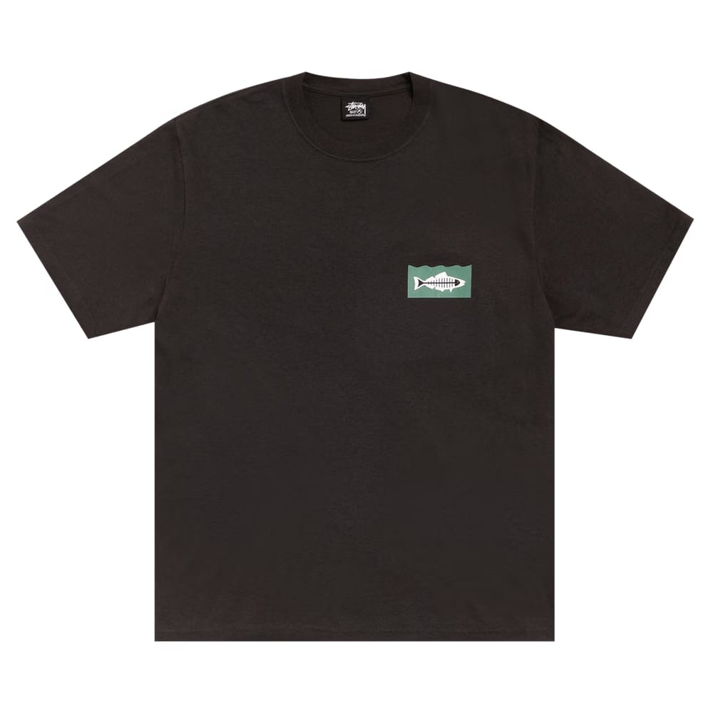Stussy Heal The Bay 40 T-Shirt Pigment Dyed Faded Black