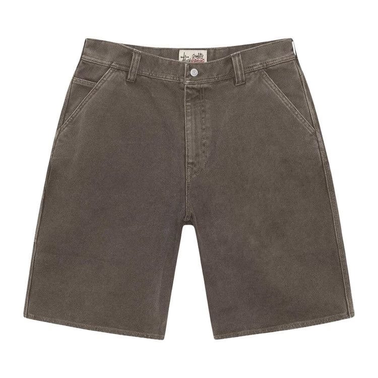 Stussy Work Shorts Washed Canvas Brown
