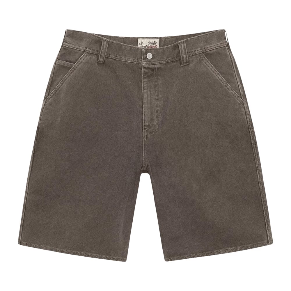 Stussy Work Shorts Washed Canvas Brown