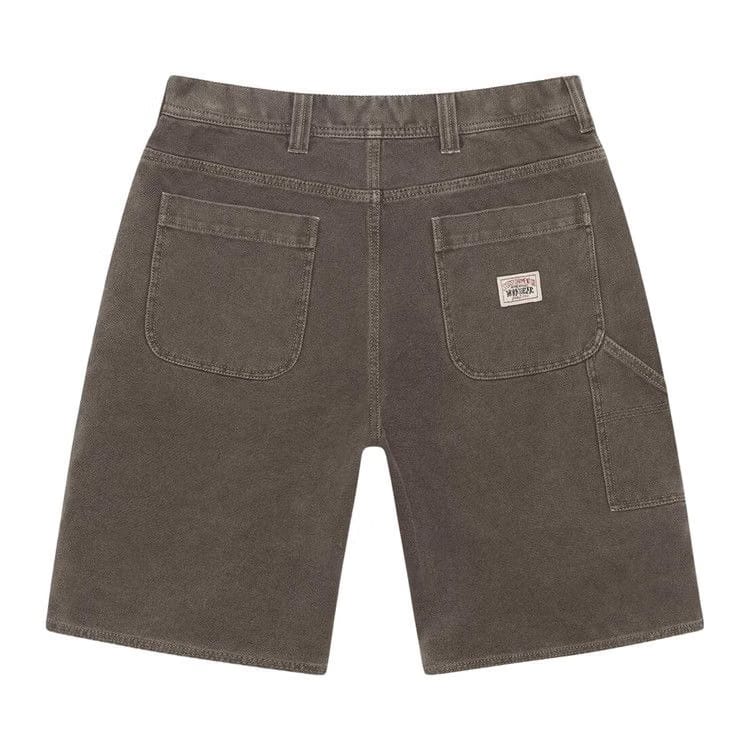 Stussy Work Shorts Washed Canvas Brown