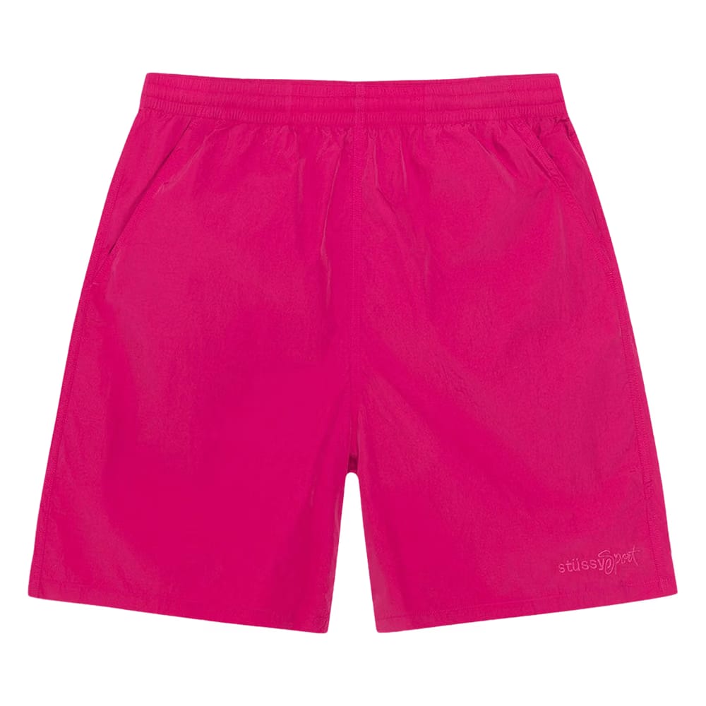 Stussy Nylon Court Shorts Berry