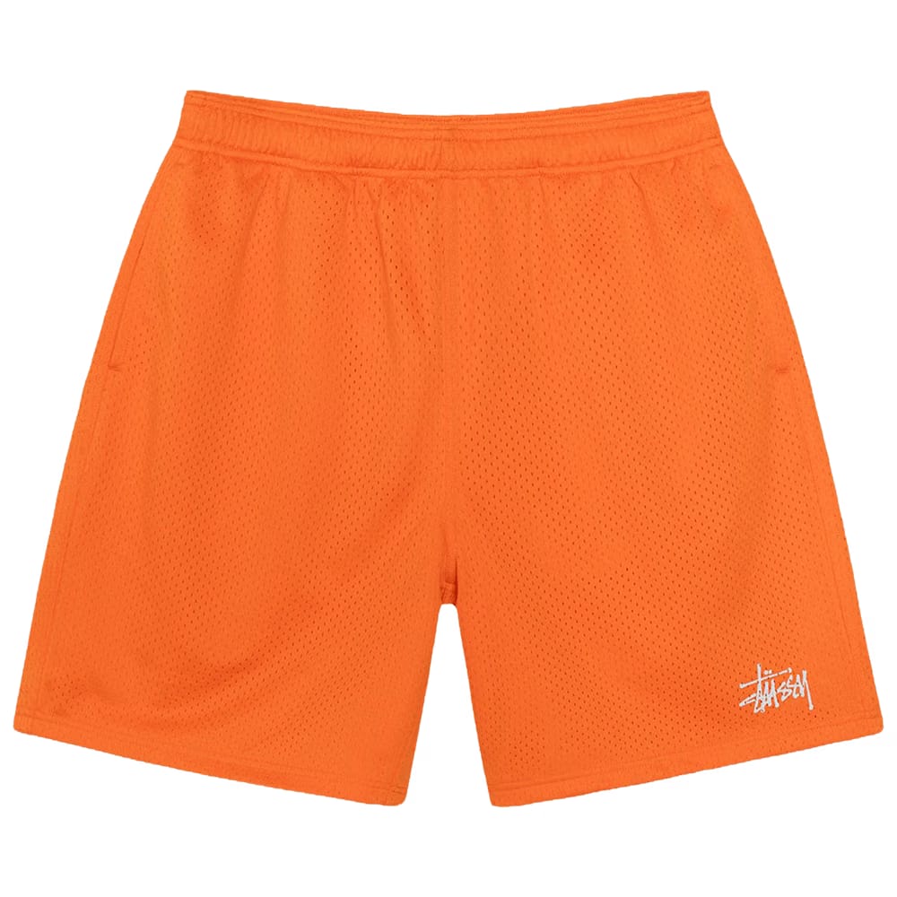 Stussy Basic Mesh Shorts Orange