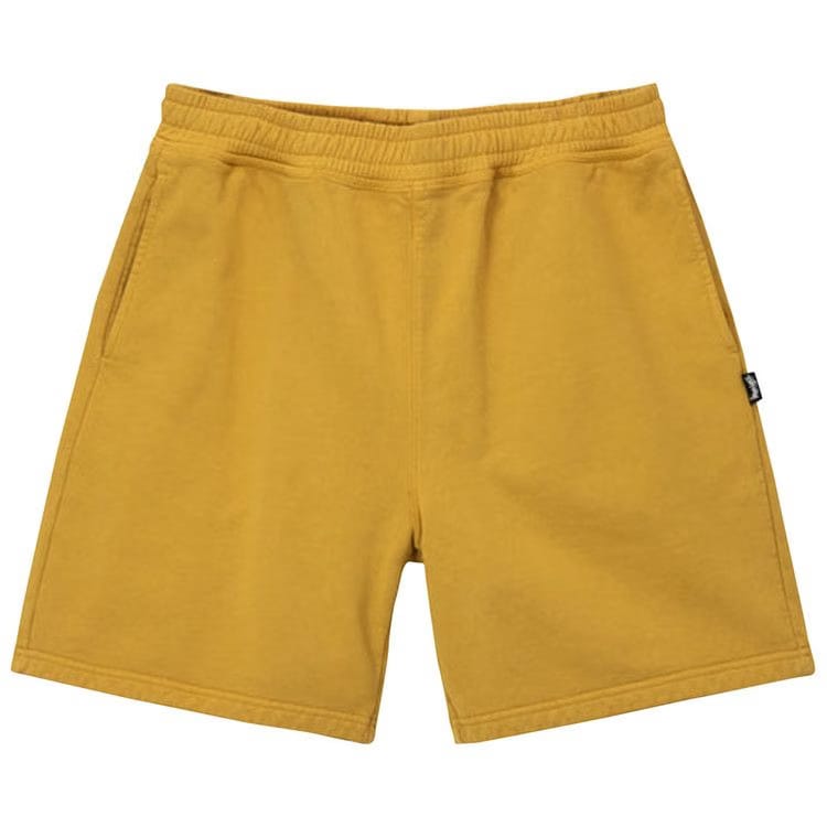 Stussy Pigment Dyed Fleece Shorts Gold