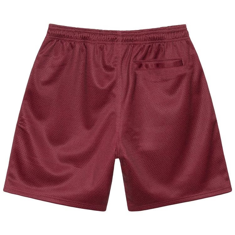 Stussy Mesh Shorts Sport Maroon