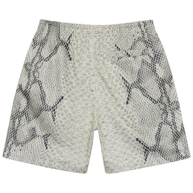 Stussy Basic Snake Mesh Shorts Bone