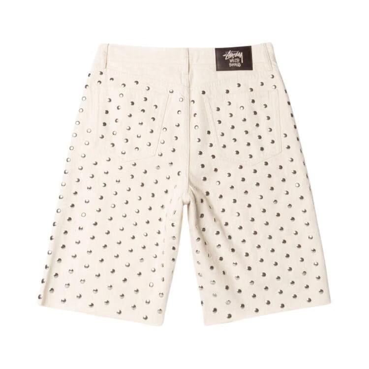 Stussy x Wales Bonner Studded Shorts Ivory