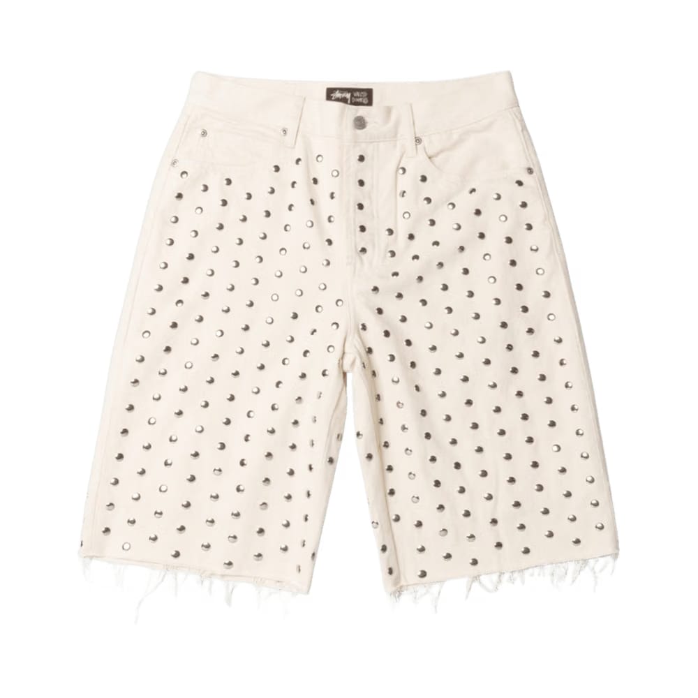 Stussy x Wales Bonner Studded Shorts Ivory