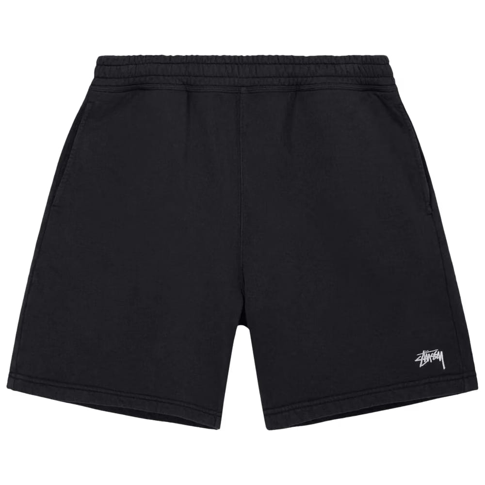 Stussy Stock Logo Shorts Washed Black