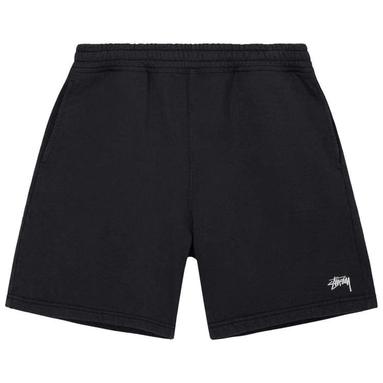 Stussy Stock Logo Shorts Washed Black