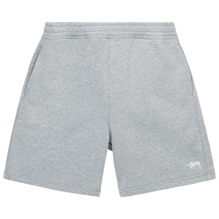 Stussy Overdyed Stock Logo Shorts Grey Heather