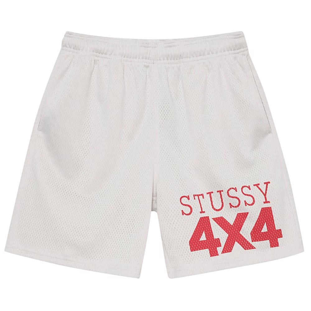 Stussy 4X4 Mesh Shorts Bone