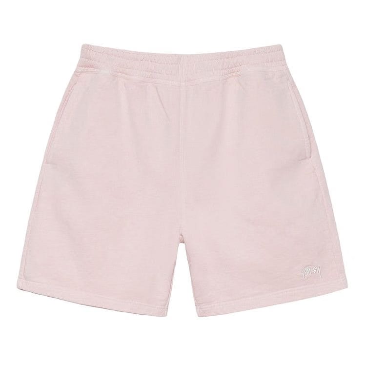 Stussy Overdyed Stock Logo Sweat Shorts Light Pink