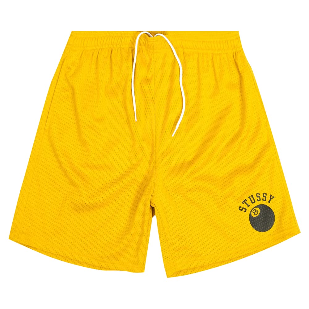 Stussy 8-Ball Mesh Shorts Gold