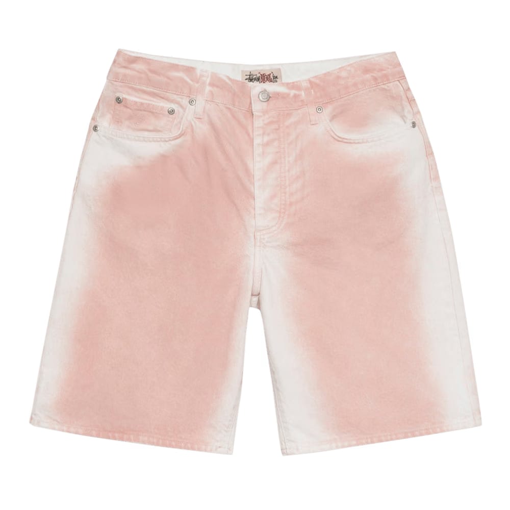 Stussy Spray Dye Big Ol' Shorts Faded Pink