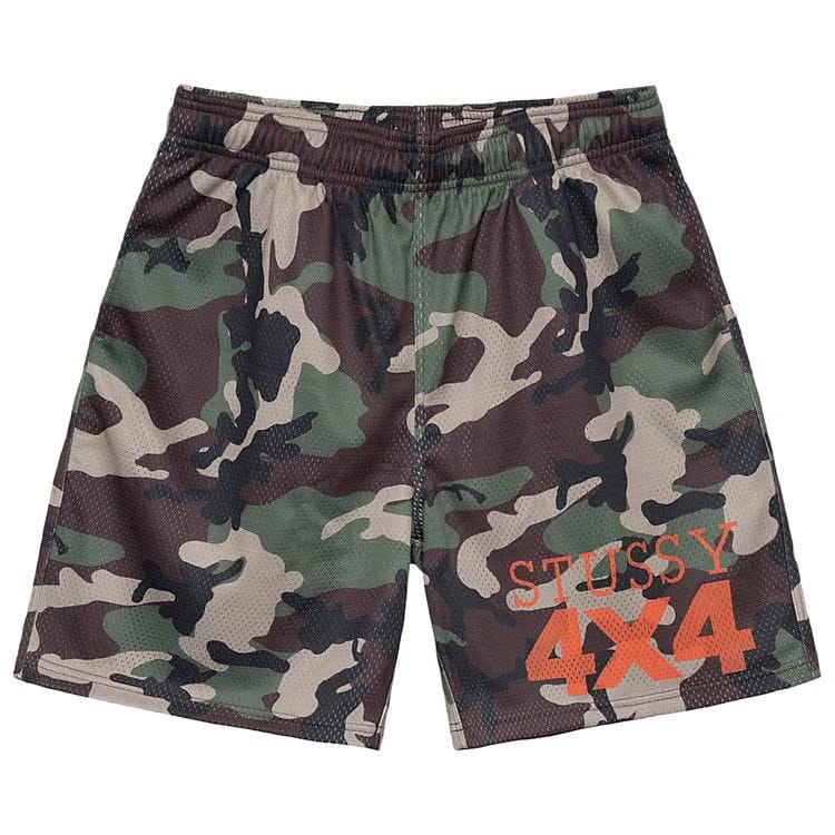Stussy 4X4 Mesh Shorts Camo