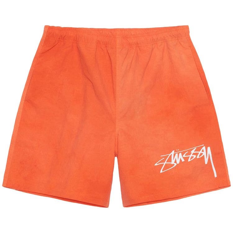 Stussy Wave Dye Nylon Shorts Persimmon
