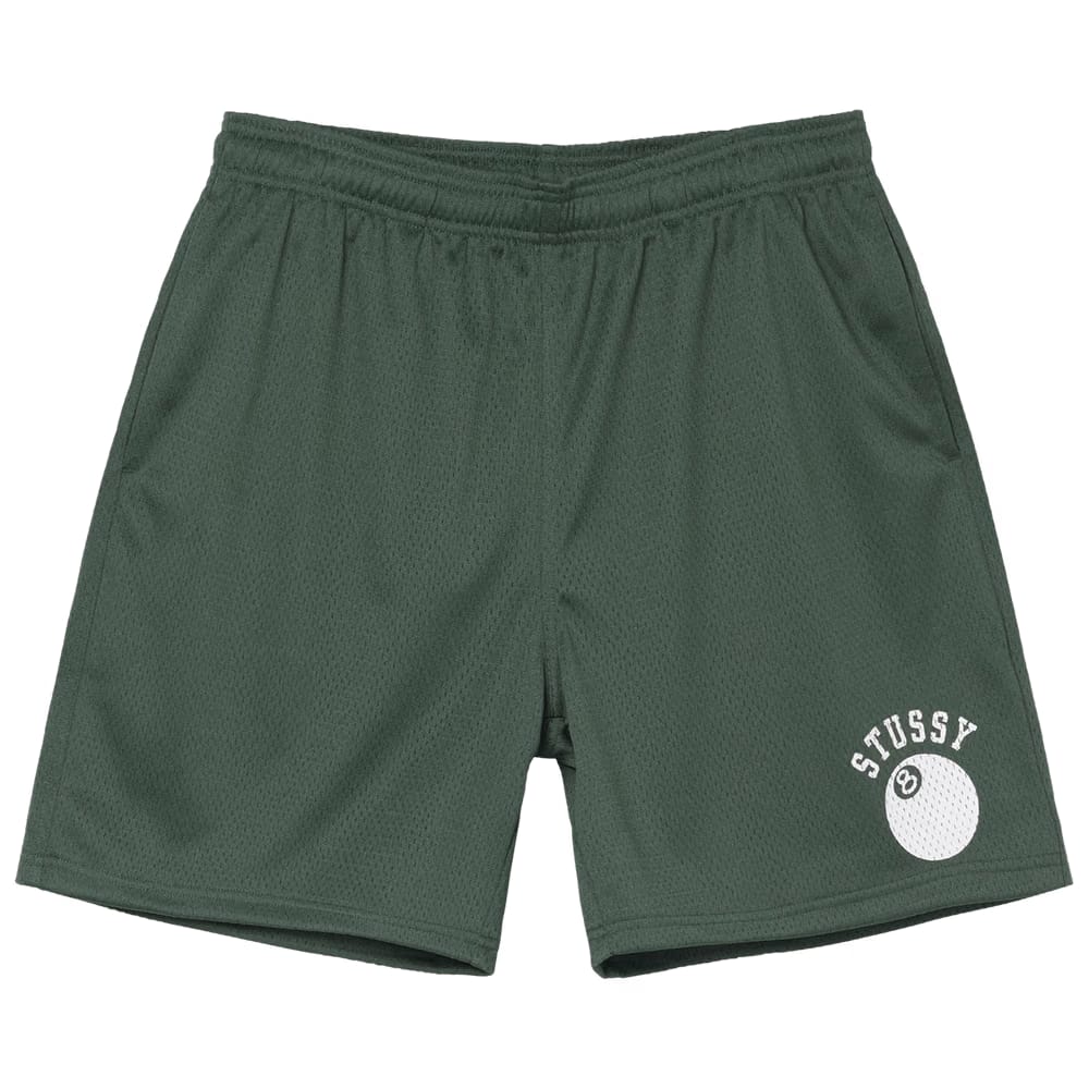 Stussy 8-Ball Mesh Shorts Forest