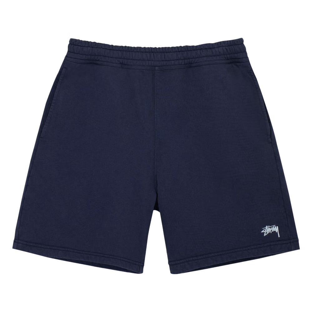 Stussy Overdyed Stock Logo Shorts Navy