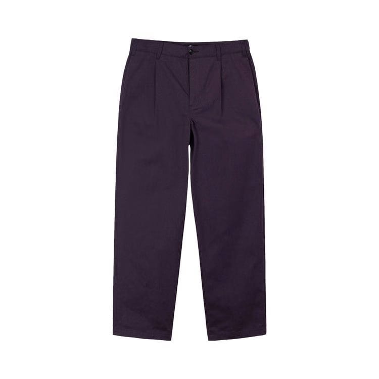 Stussy Twill Volume Pleated Trouser Grape