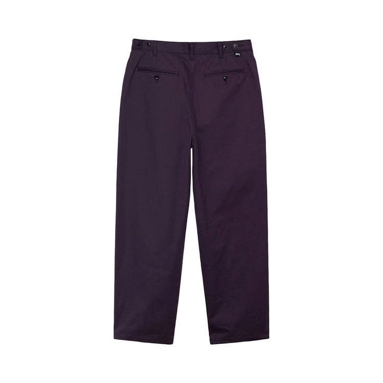 Stussy Twill Volume Pleated Trouser Grape