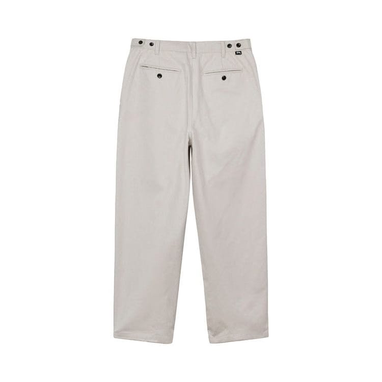Stussy Twill Volume Pleated Trouser Bone