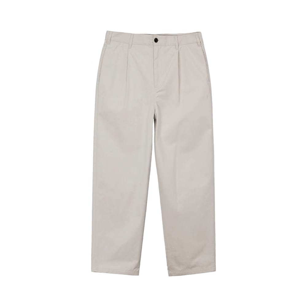 Stussy Twill Volume Pleated Trouser Bone