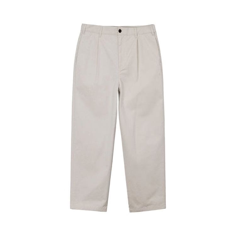 Stussy Twill Volume Pleated Trouser Bone