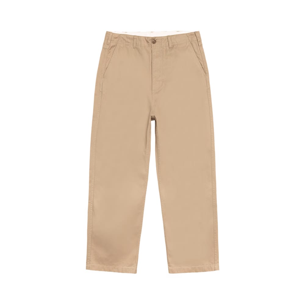 Stussy Chino Wide Leg Trouser Khaki