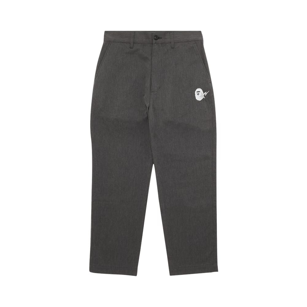GOAT Exclusive BAPE Chino Melange Pants Charcoal