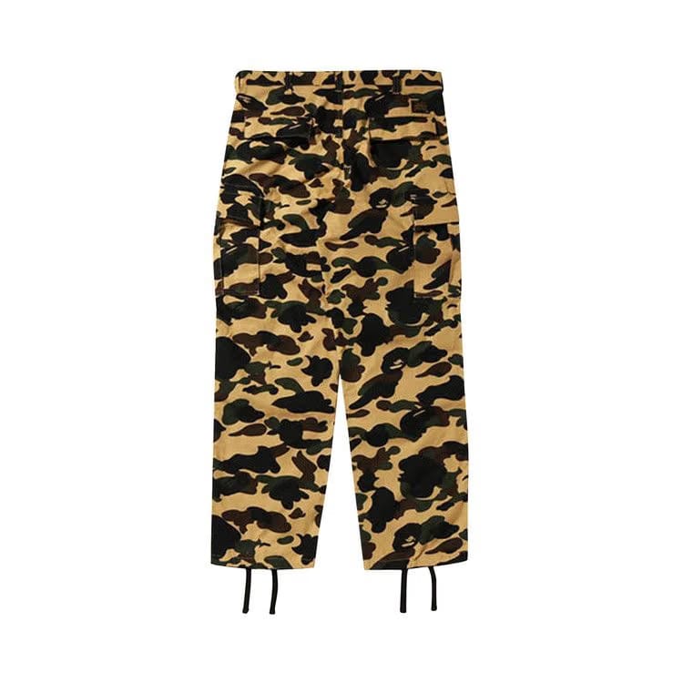 BAPE 1st Camo Cargo Pants Yellow