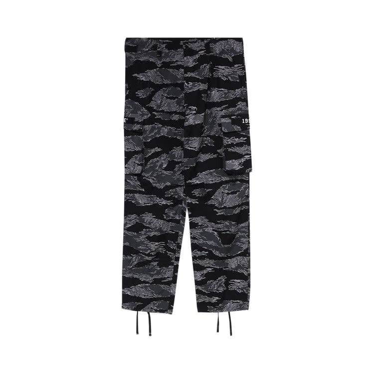 BAPE Tiger Camo Relaxed Fitilitary Pants Black