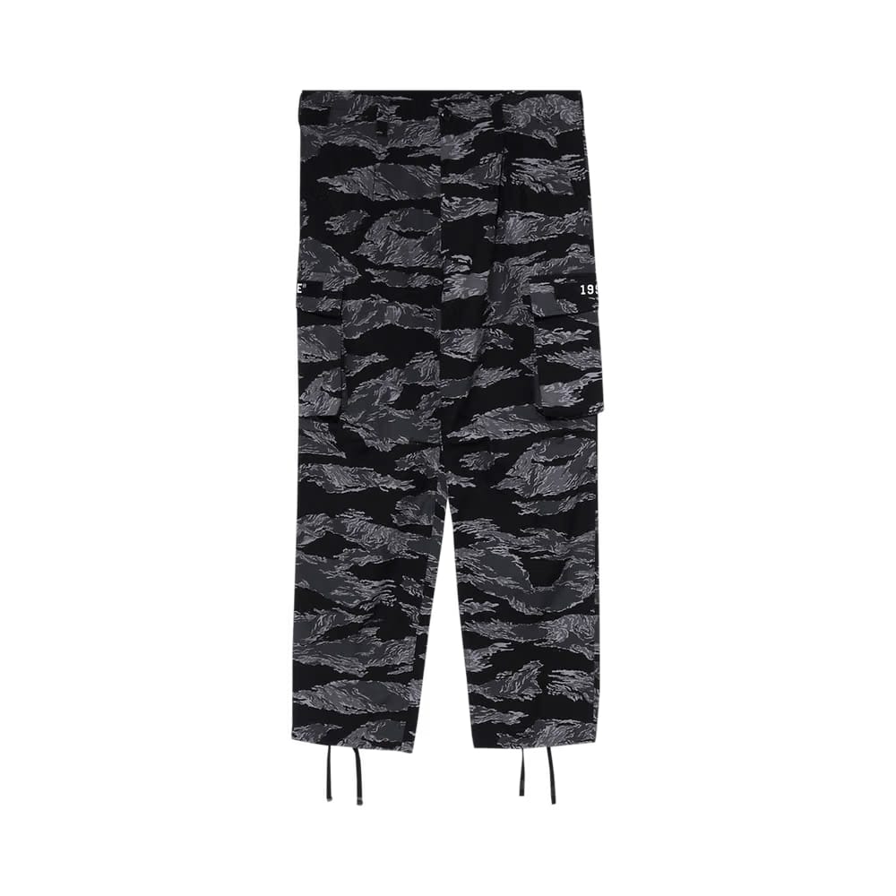 BAPE Tiger Camo Relaxed Fitilitary Pants Black