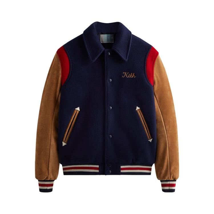 Kith Varsity Wool Coaches Jacket Nocturnal