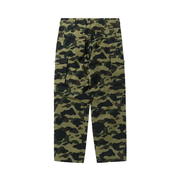 BAPE 1st Camo Wide Fit 6 Pocket Pants Green