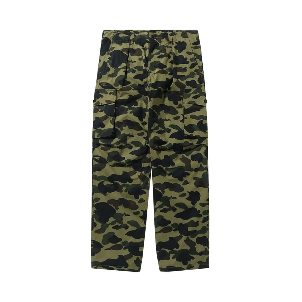 BAPE 1st Camo Wide Fit 6 Pocket Pants Green