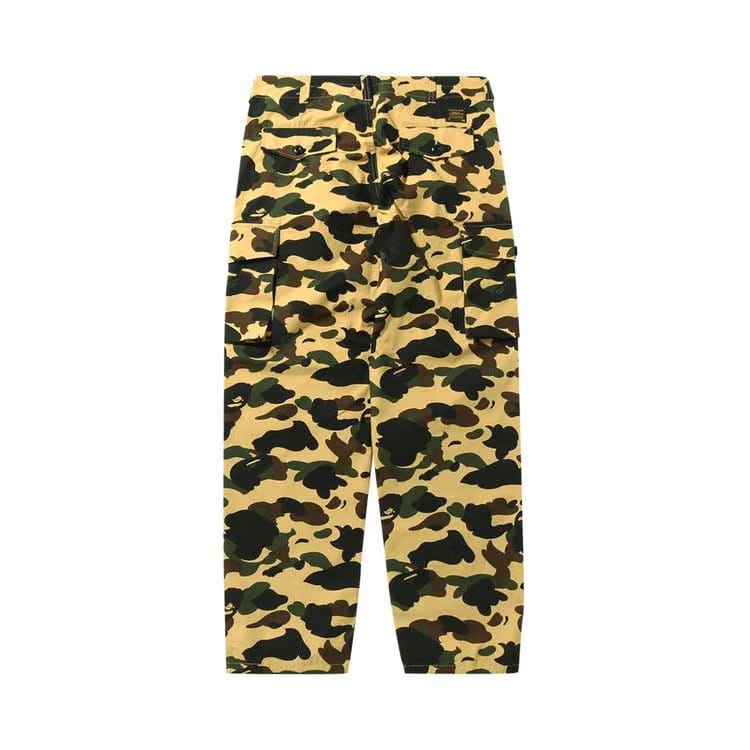 BAPE 1st Camo Wide Fit 6 Pocket Pants Yellow