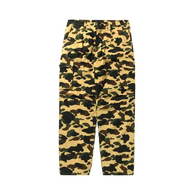 BAPE 1st Camo Wide Fit 6 Pocket Pants Yellow