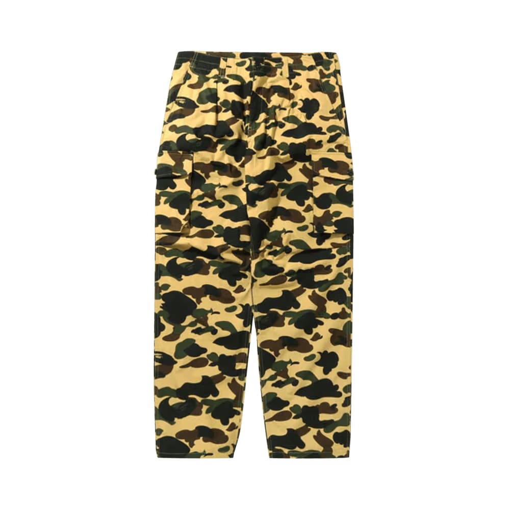 BAPE 1st Camo Wide Fit 6 Pocket Pants Yellow