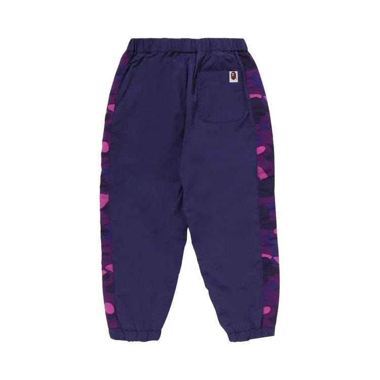 BAPE Kids Color Camo Block Track Pants Purple