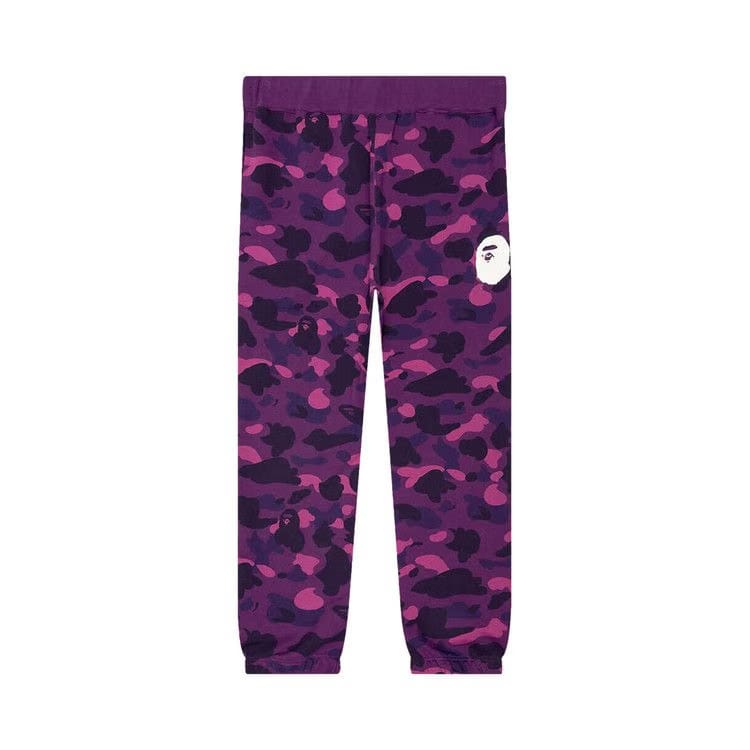 BAPE Color Camo Wide Fit Sweat Pants Purple