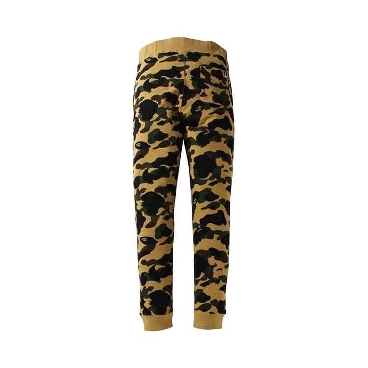BAPE 1st Camo Shark Slim Fit Sweatpants Yellow