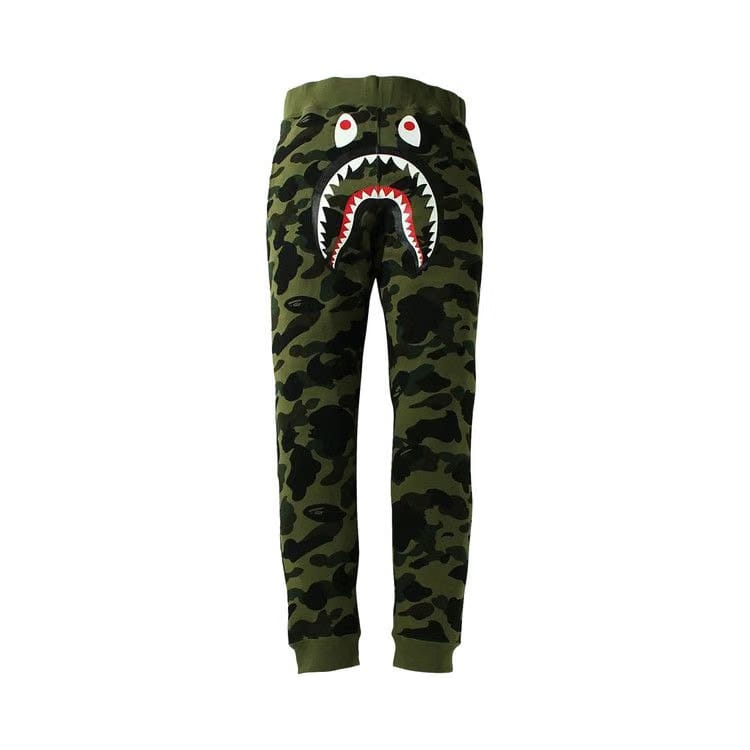 BAPE 1st Camo Shark Slim Fit Sweatpants Green