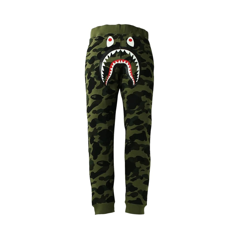 BAPE 1st Camo Shark Slim Fit Sweatpants Green