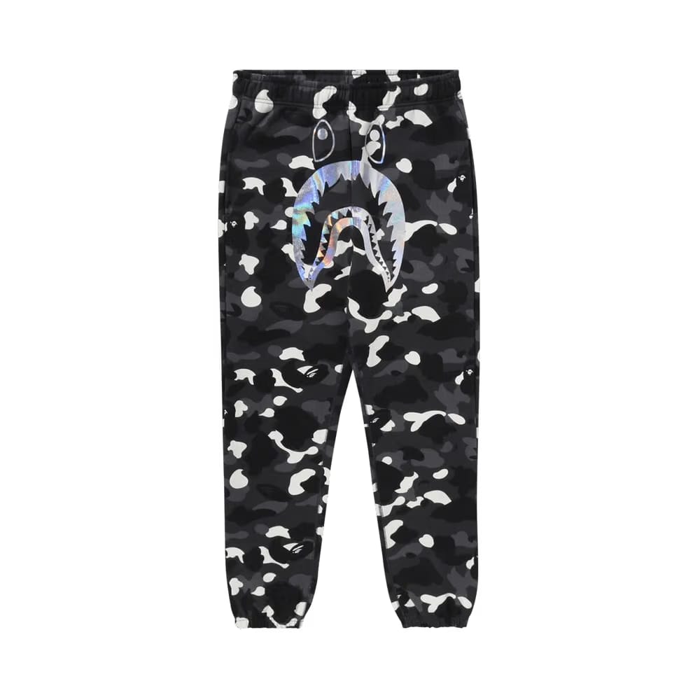 BAPE City Camo Shark Sweat Pants Black