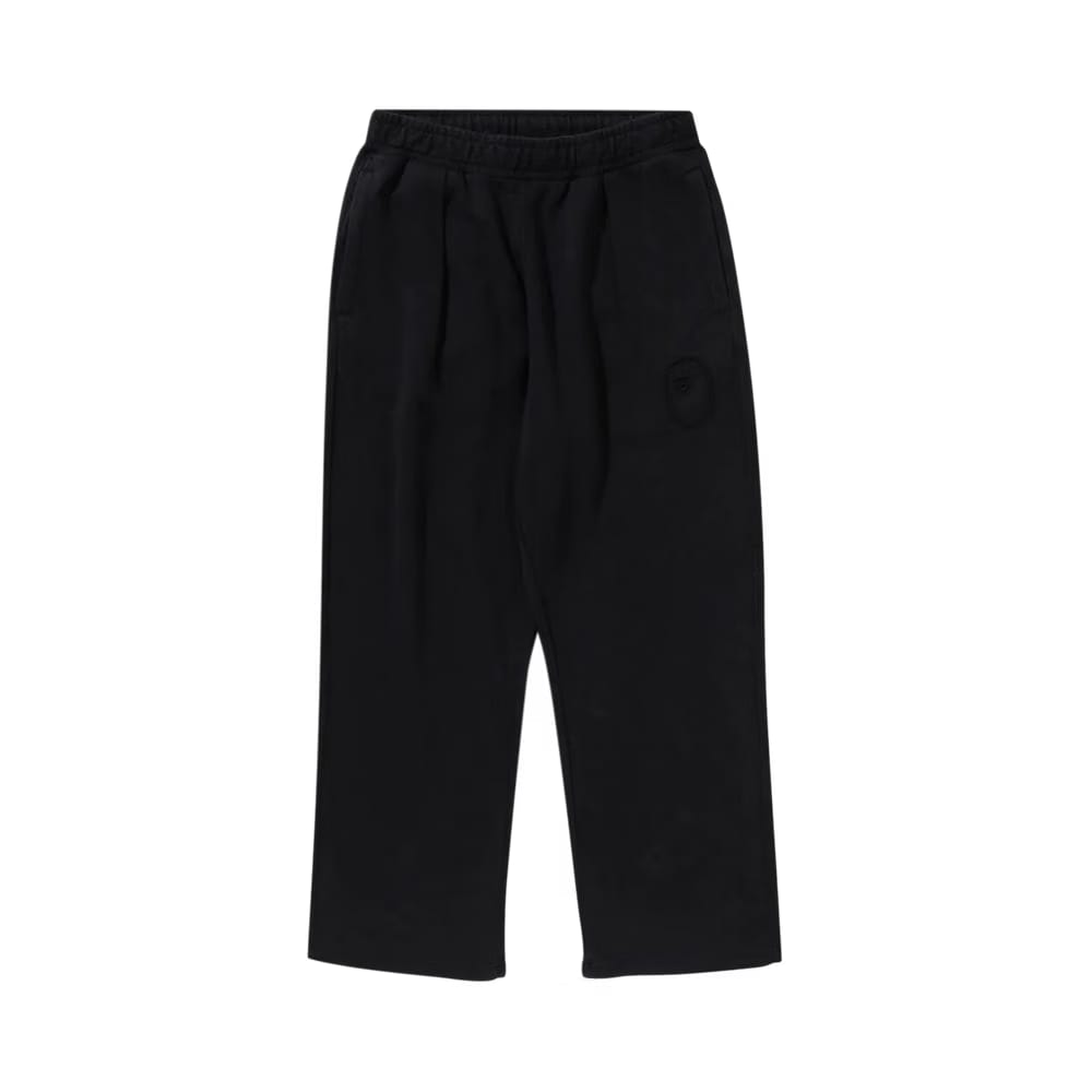 BAPE Garment Dye Oversized Fit Sweatpants Black