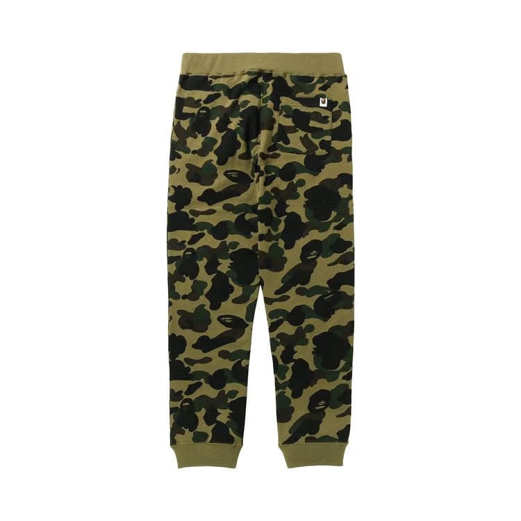 BAPE 1st Camo Shark Slim Sweatpants Green