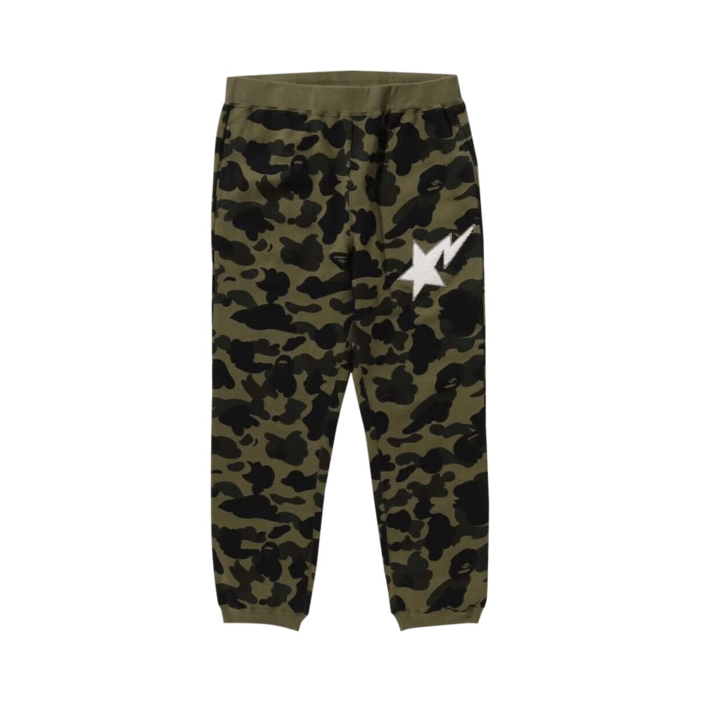 BAPE 1st Camo Sweatpants Green