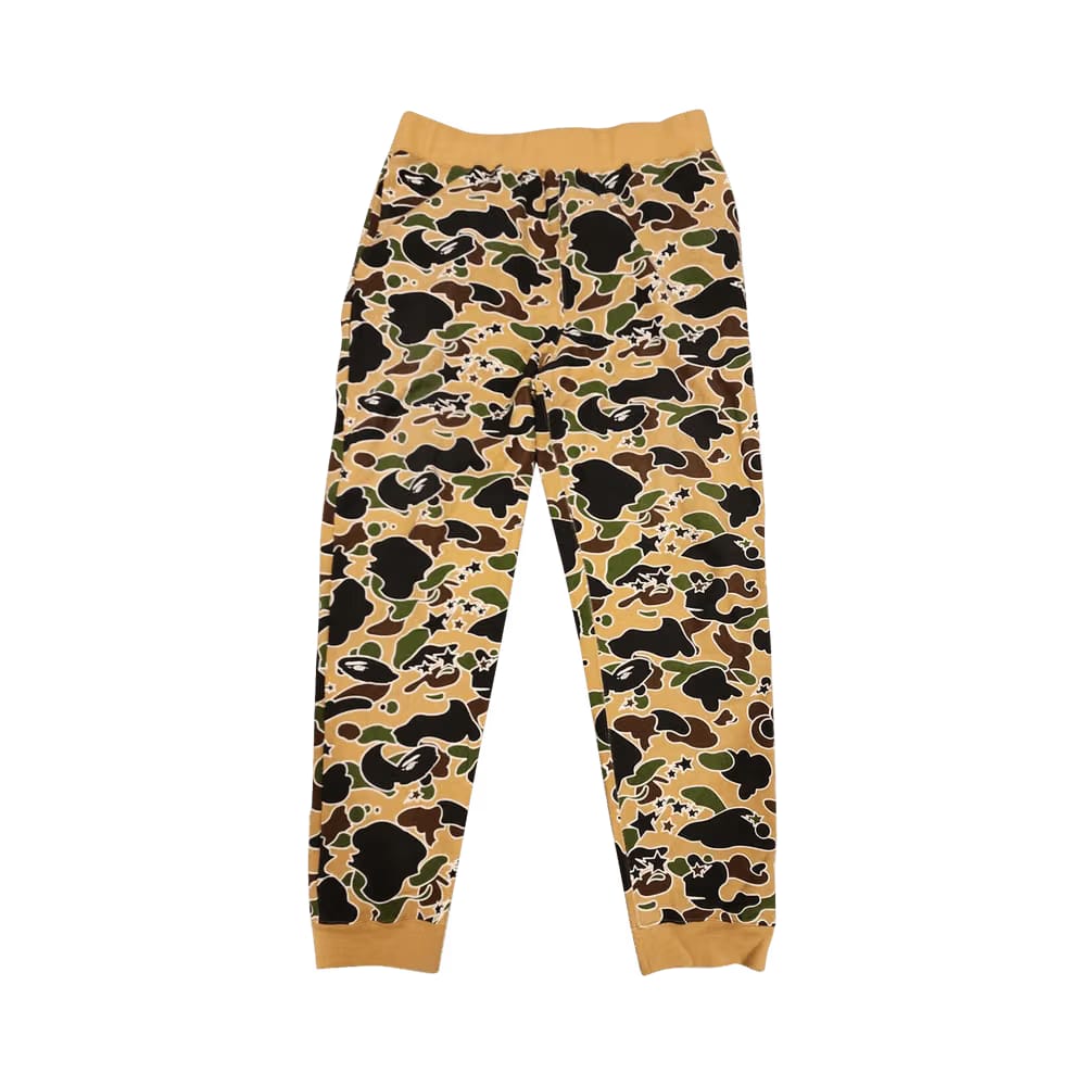 BAPE Sta Camo Sweat Pants Yellow